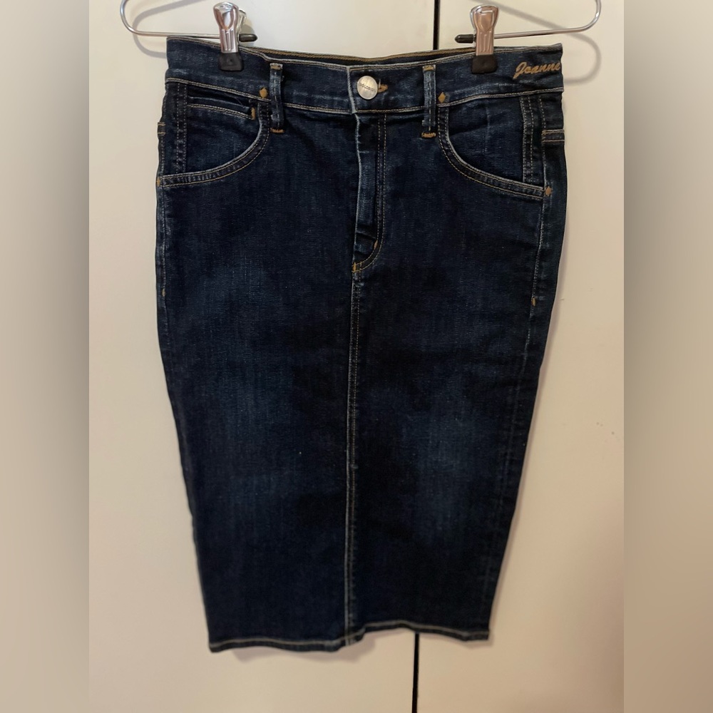 Goldsign Dark Indigo Pencil Skirt - Like New